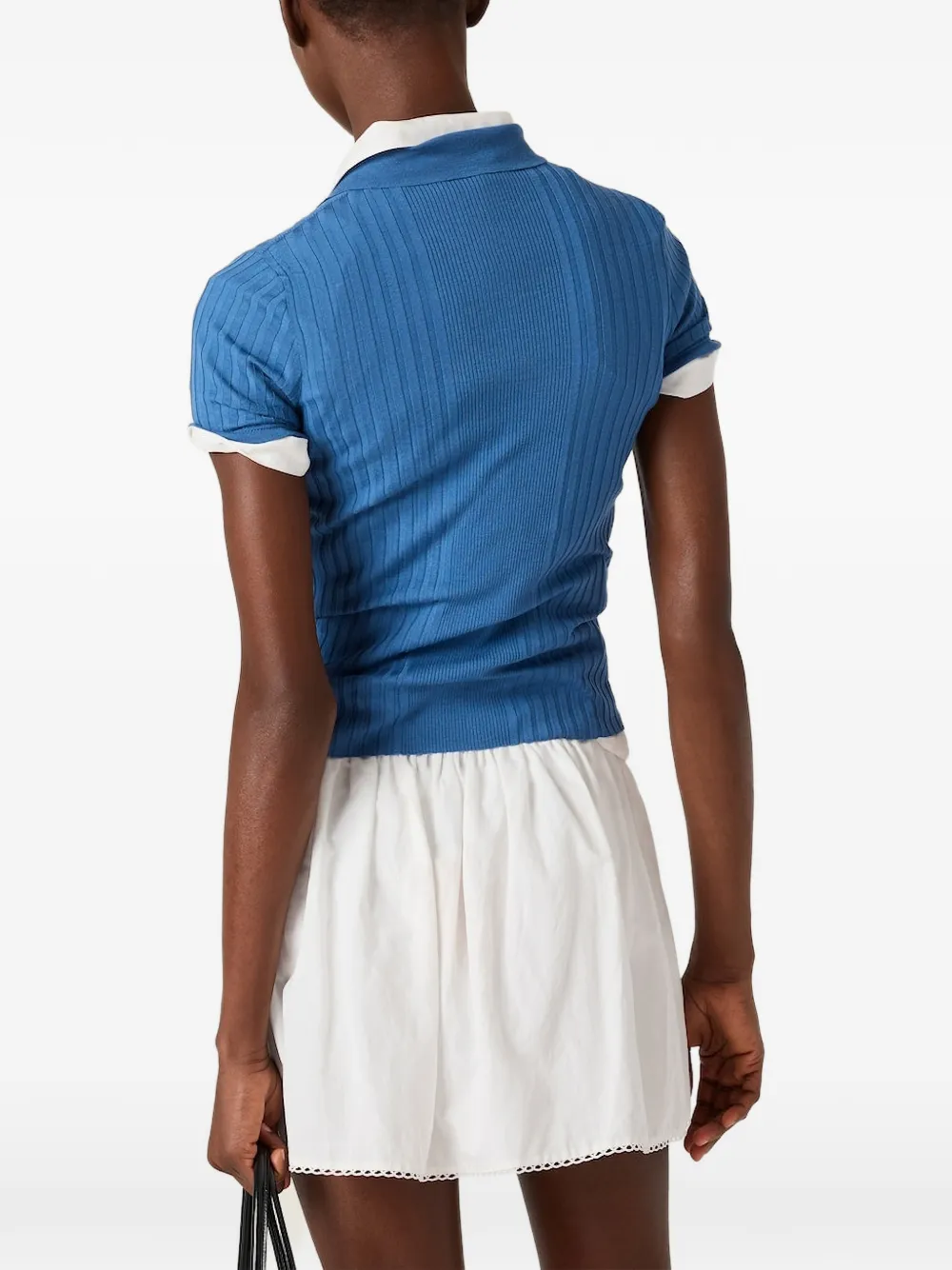 Miu Polotop met logoplakkaat Blauw