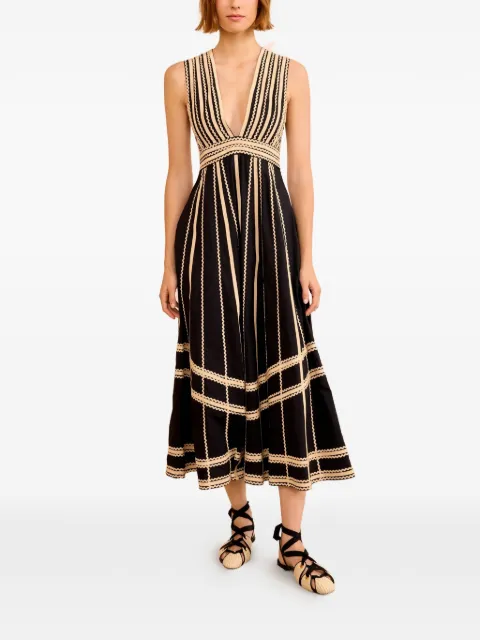 Ulla Johnson Palermo V-neck midi dress