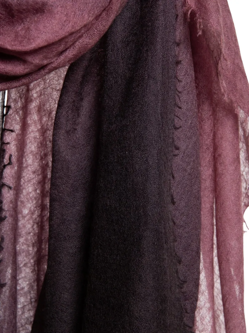 MIRROR IN THE SKY Souffle cashmere scarf - Paars