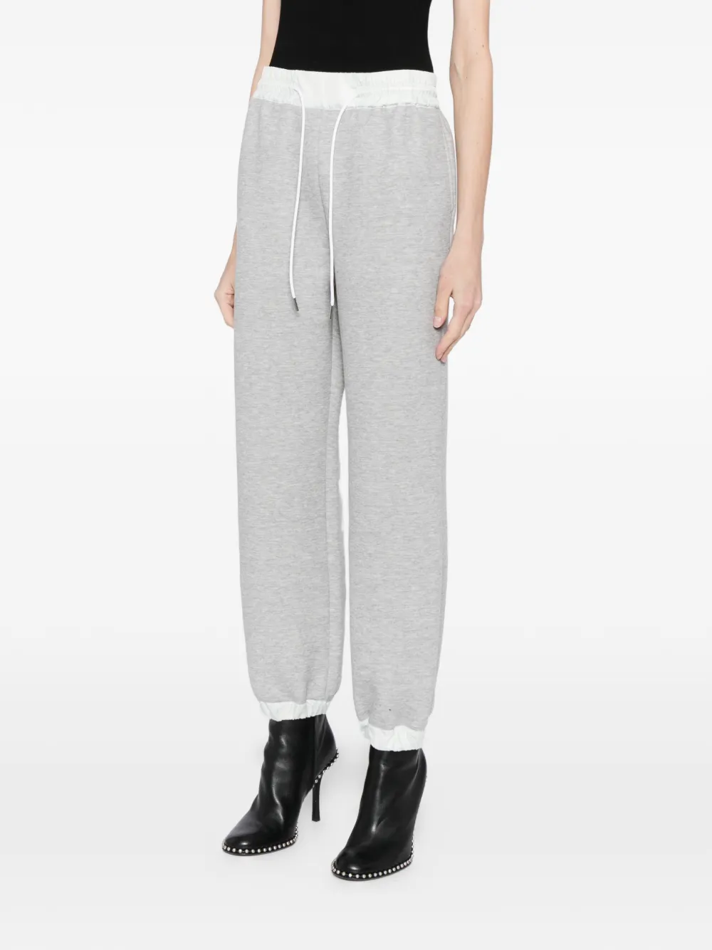  Sacai Pantalones Con Diseño En Contraste - Gris 