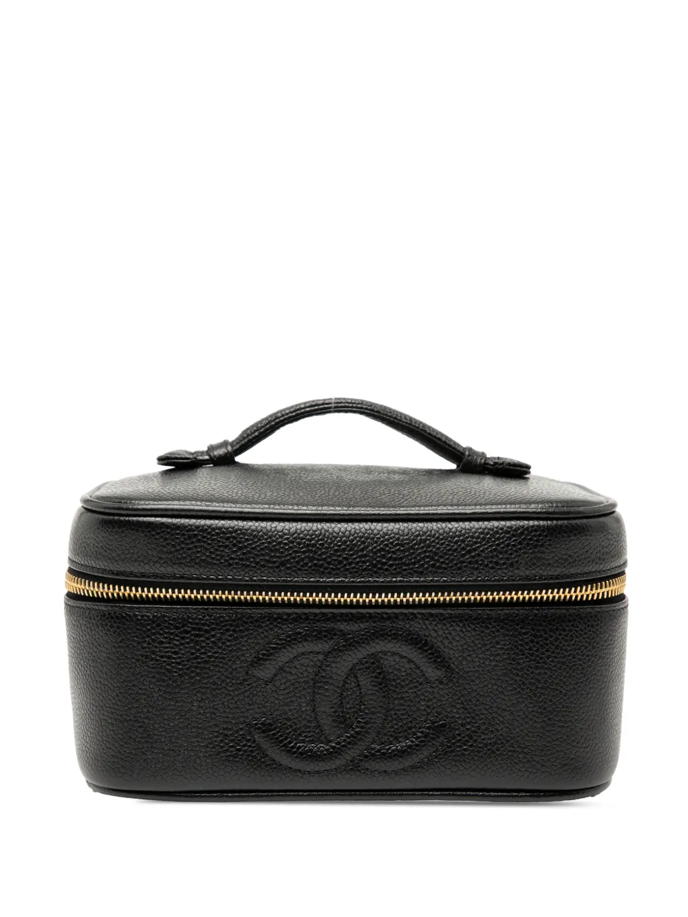 CHANEL Pre-Owned 1994-1996 CC Caviar vanity bag - Nero