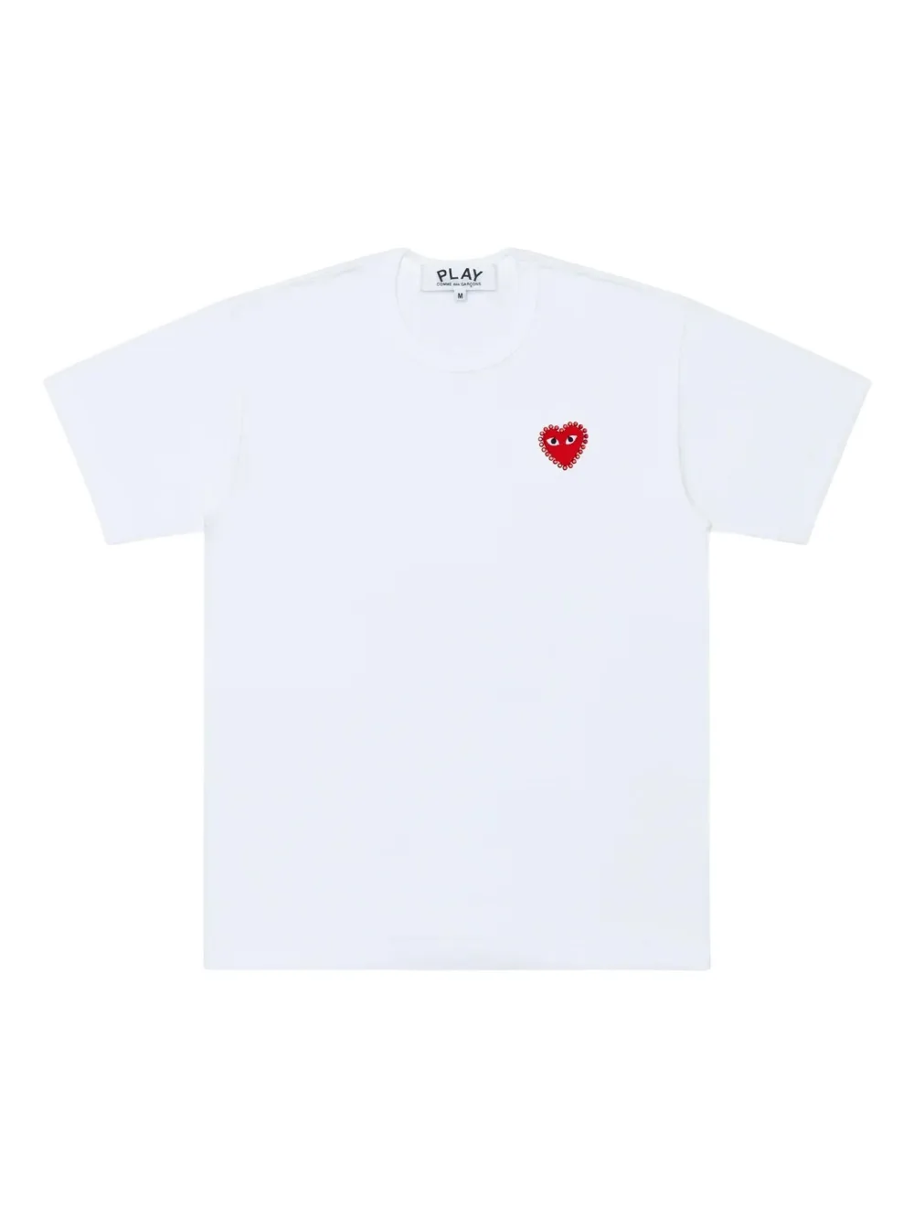 Comme Des Garçons Play heart-detail T-shirt - Bianco