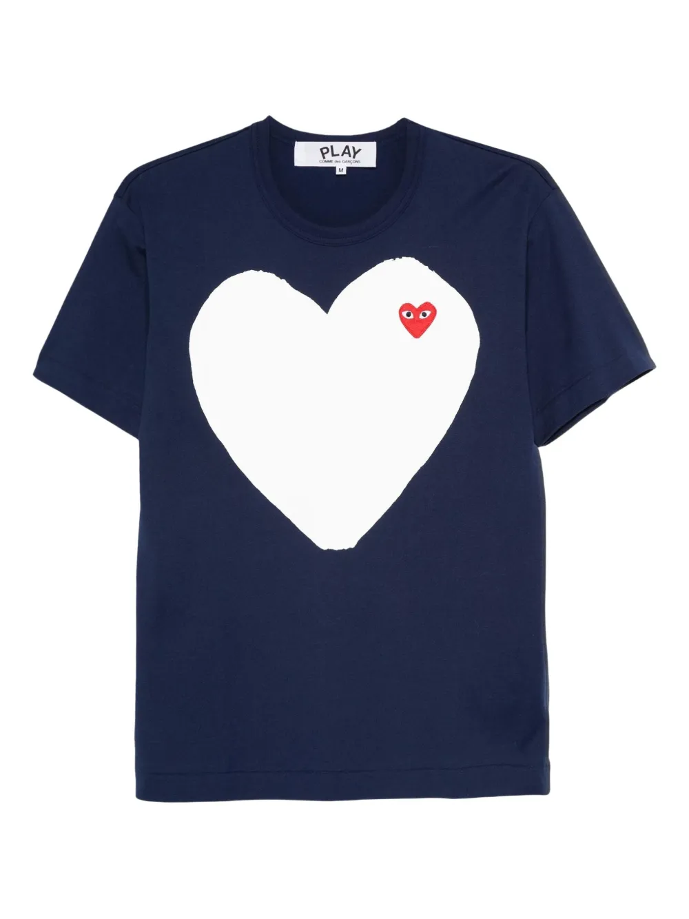 Comme Des Garçons Play heart-graphic T-shirt - Blu