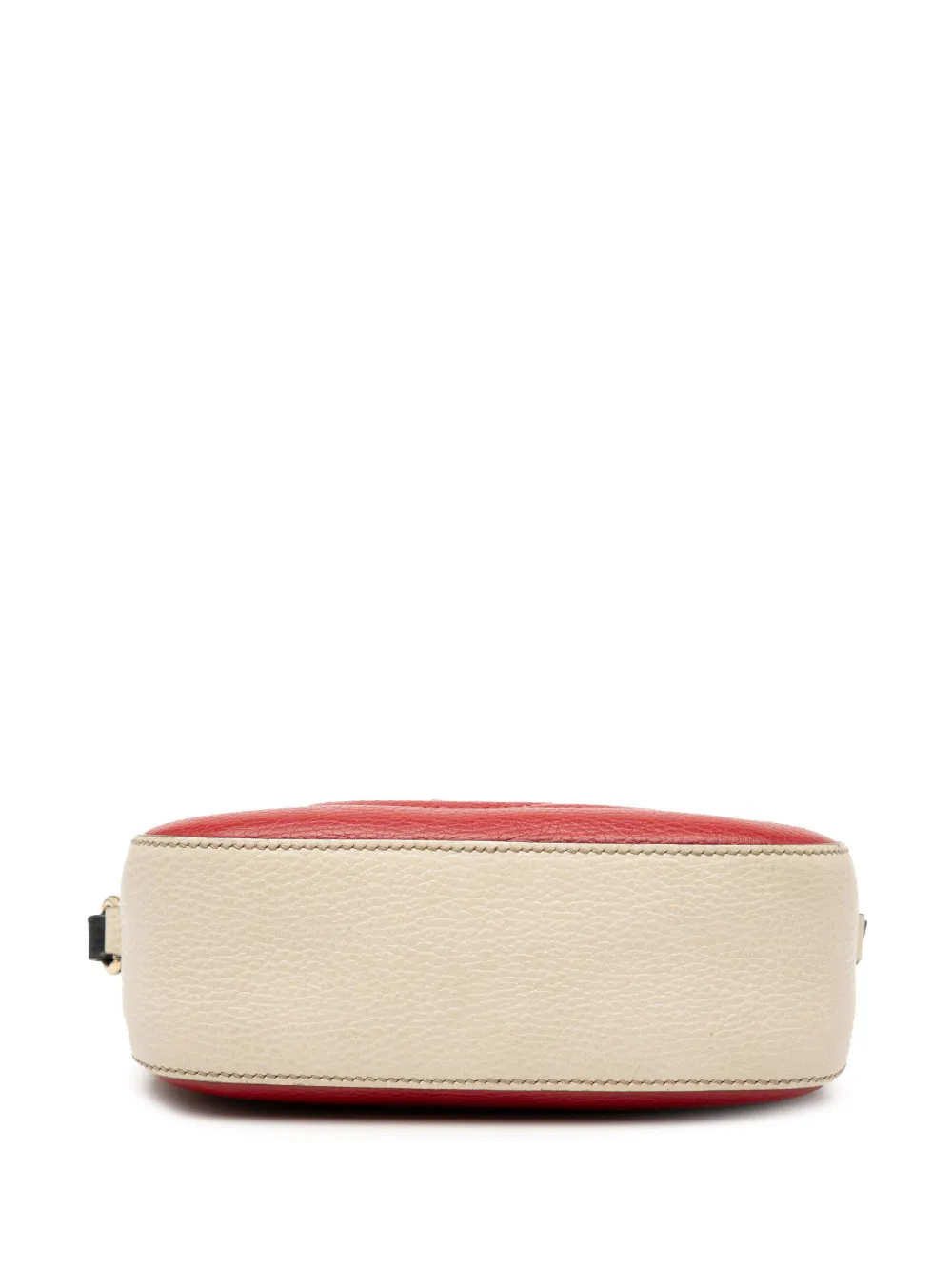 Gucci Pre-owned 2016-2025 Small Tricolor Leather Soho Disco Crossbody Bag in Red, view 4