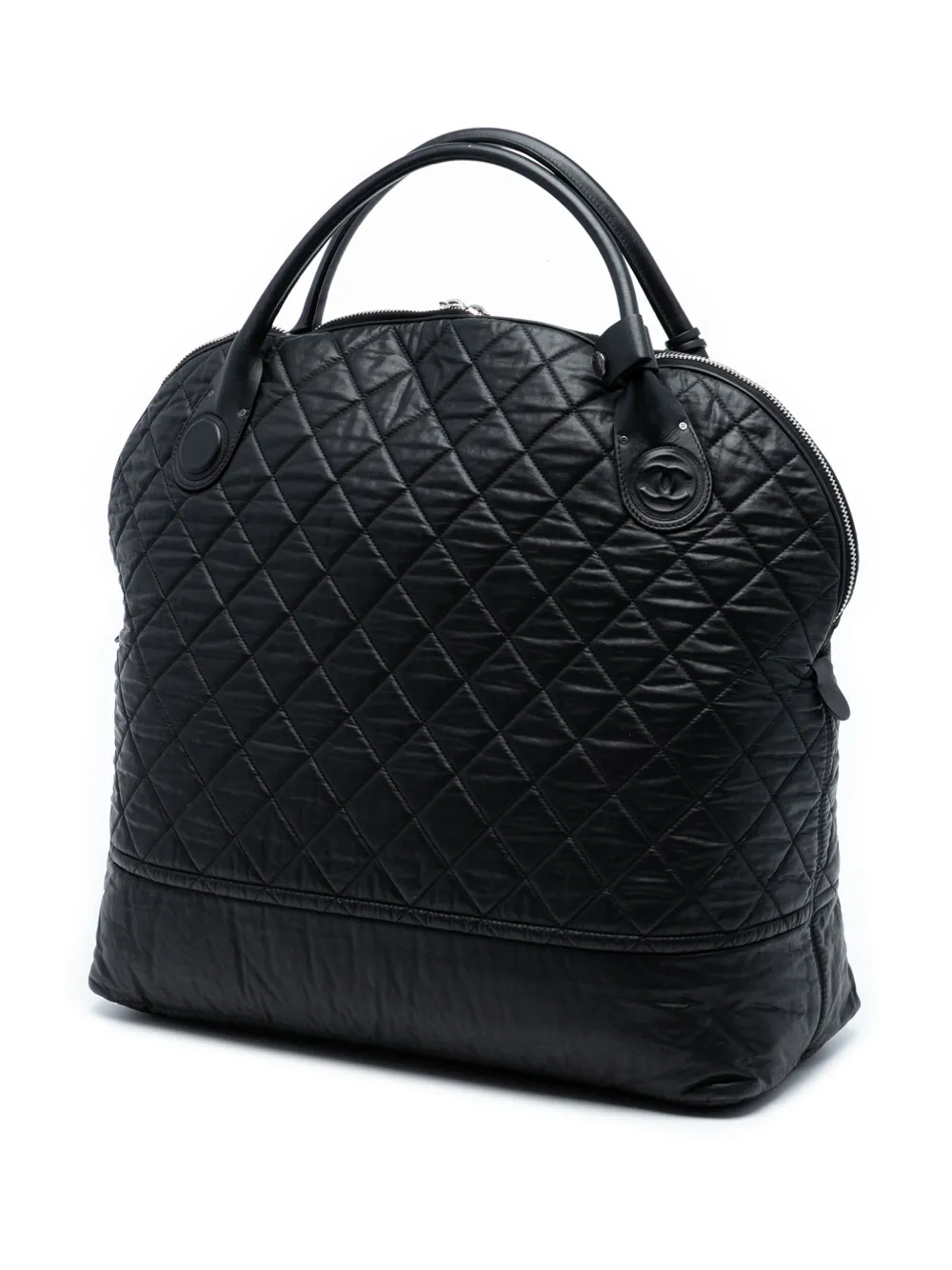 2011 Xl Quilted Coated Canvas Horizontal Sport Weekender Travel Bag
