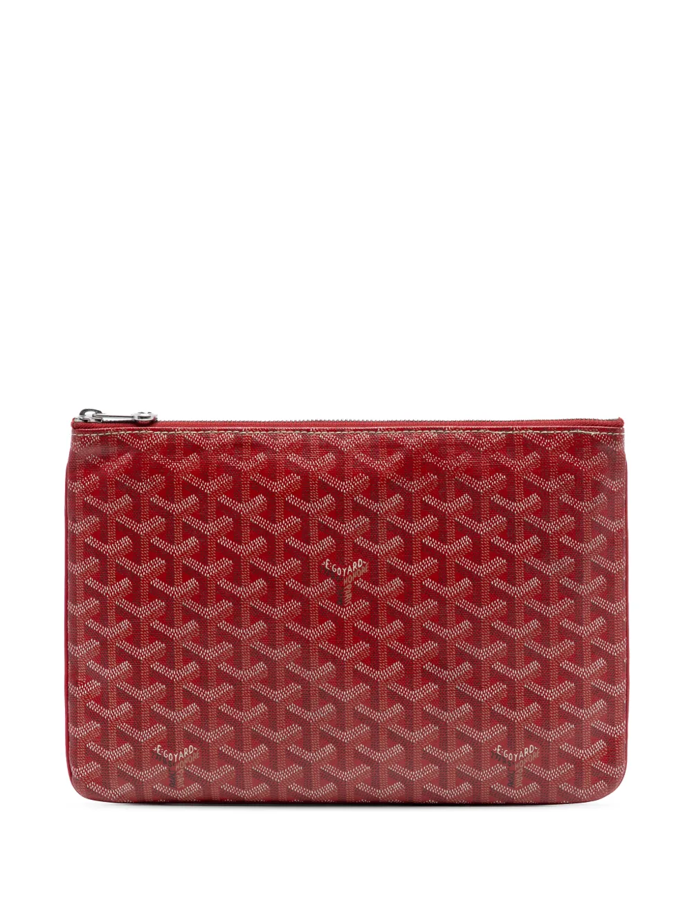 Goyard Pre-Owned 2015 Goyardine Senat MM clutch bag - Rosso