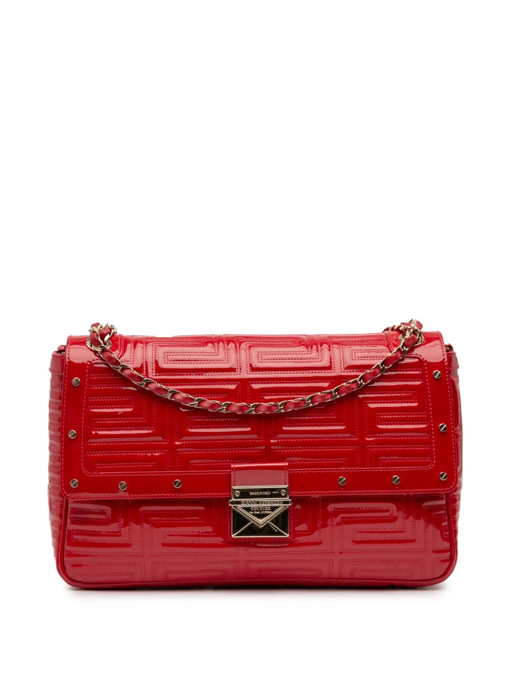 Versace Pre-Owned 1990 Patent Couture shoulder bag | Red | Image 1