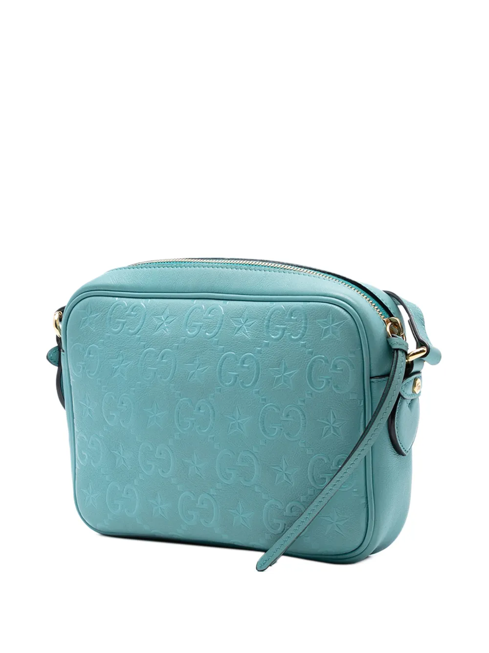 2016-2025 Gg Star Embossed Leather Crossbody Bag