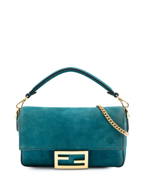Fendi Pre-Owned 2010-2025 Mini Suede Baguette satchel