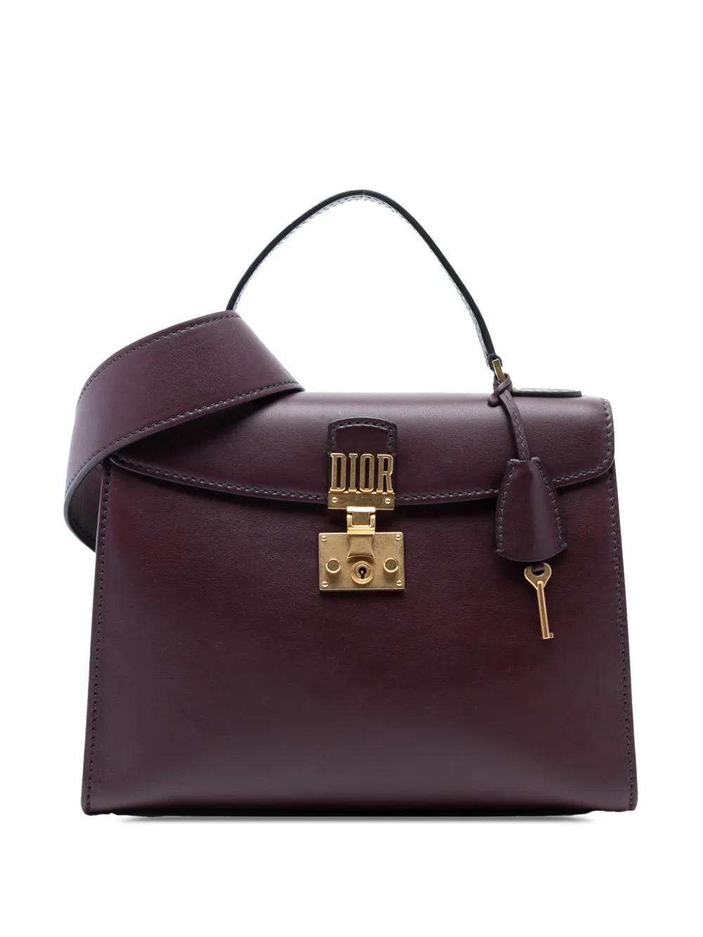 Christian Dior Pre-Owned 2017 Leather DiorAddict Top Handle Bag satchel | Red | Image 1