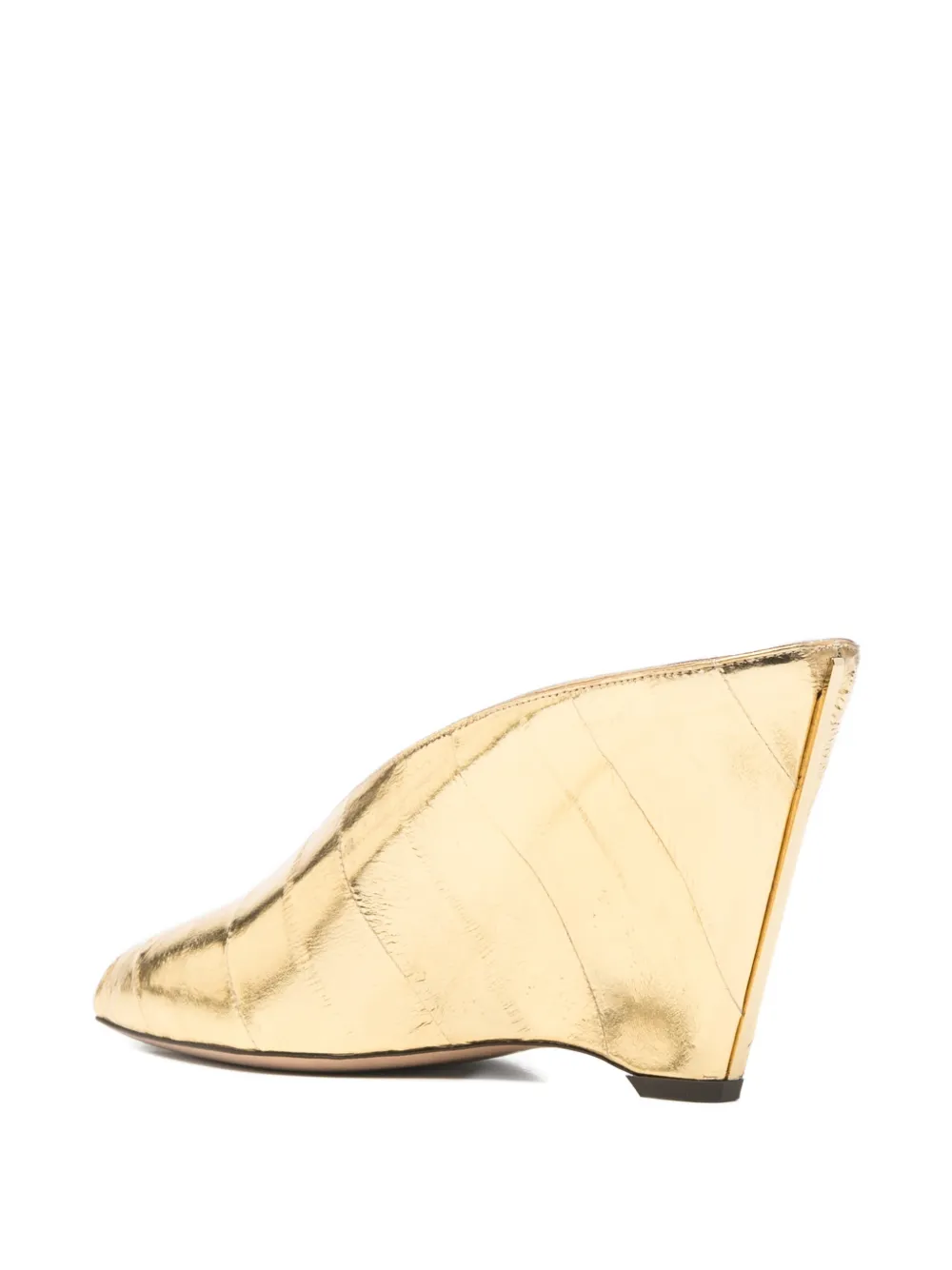 Ferragamo Alicia muiltjes met open neus Goud