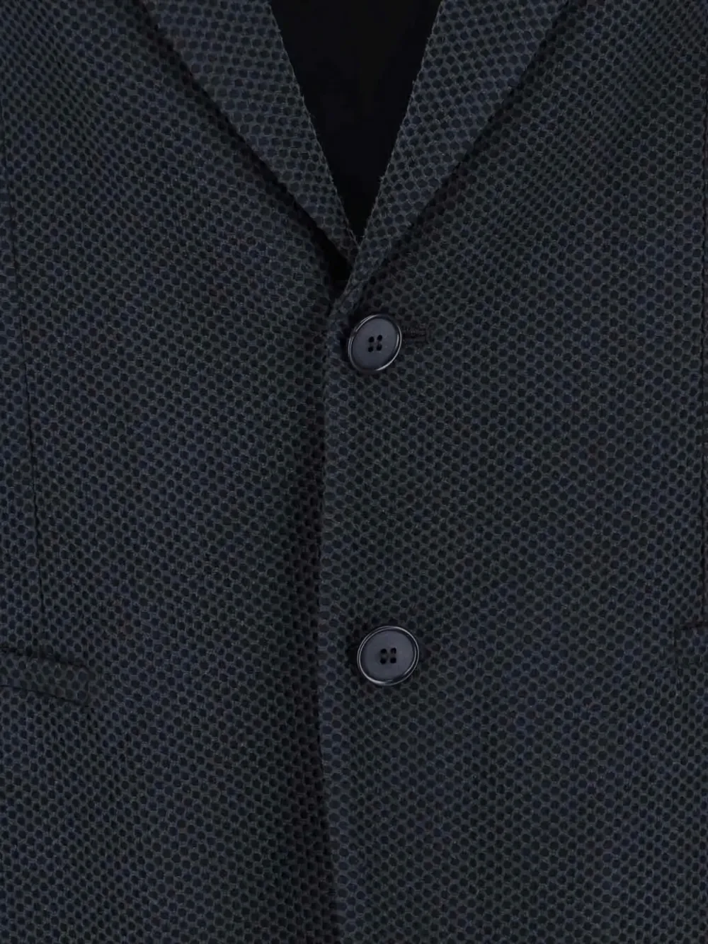 Giorgio Armani Blazer met enkele rij knopen Blauw
