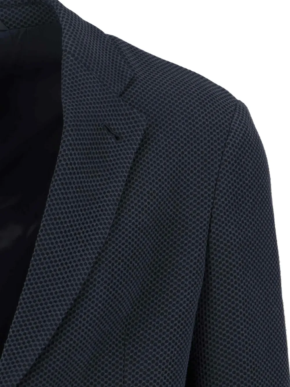 Giorgio Armani Blazer met enkele rij knopen Blauw
