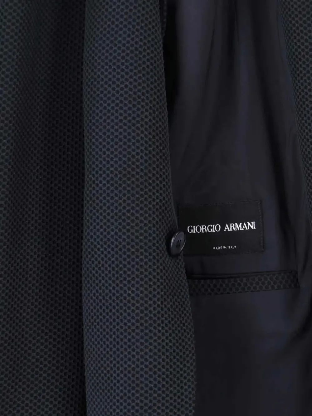 Giorgio Armani Blazer met enkele rij knopen Blauw