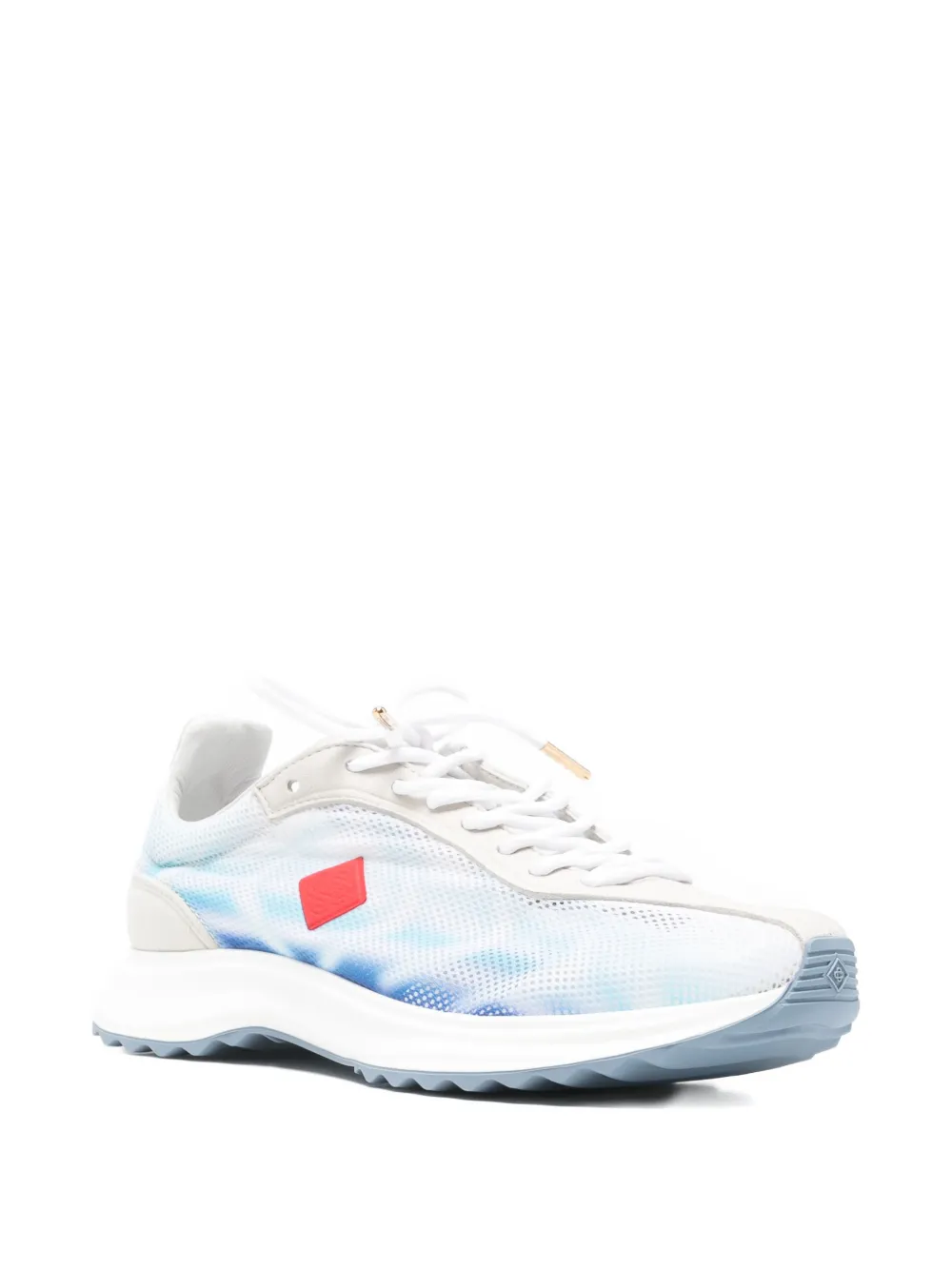 Casablanca square-logo sneakers Blauw