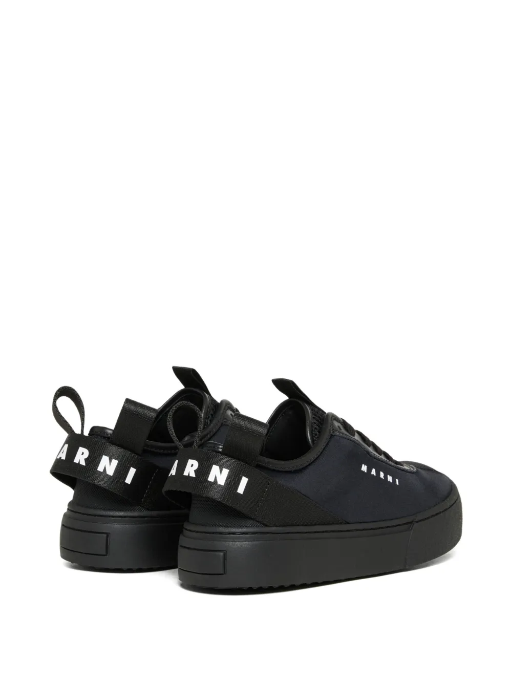 Marni Kids Sneakers met logo Zwart