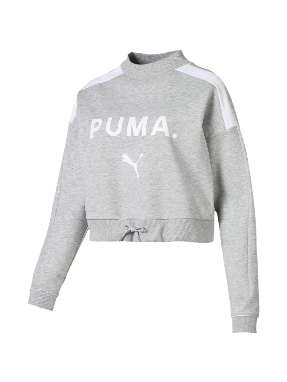 PUMA Felpa crop con logo - Grigio