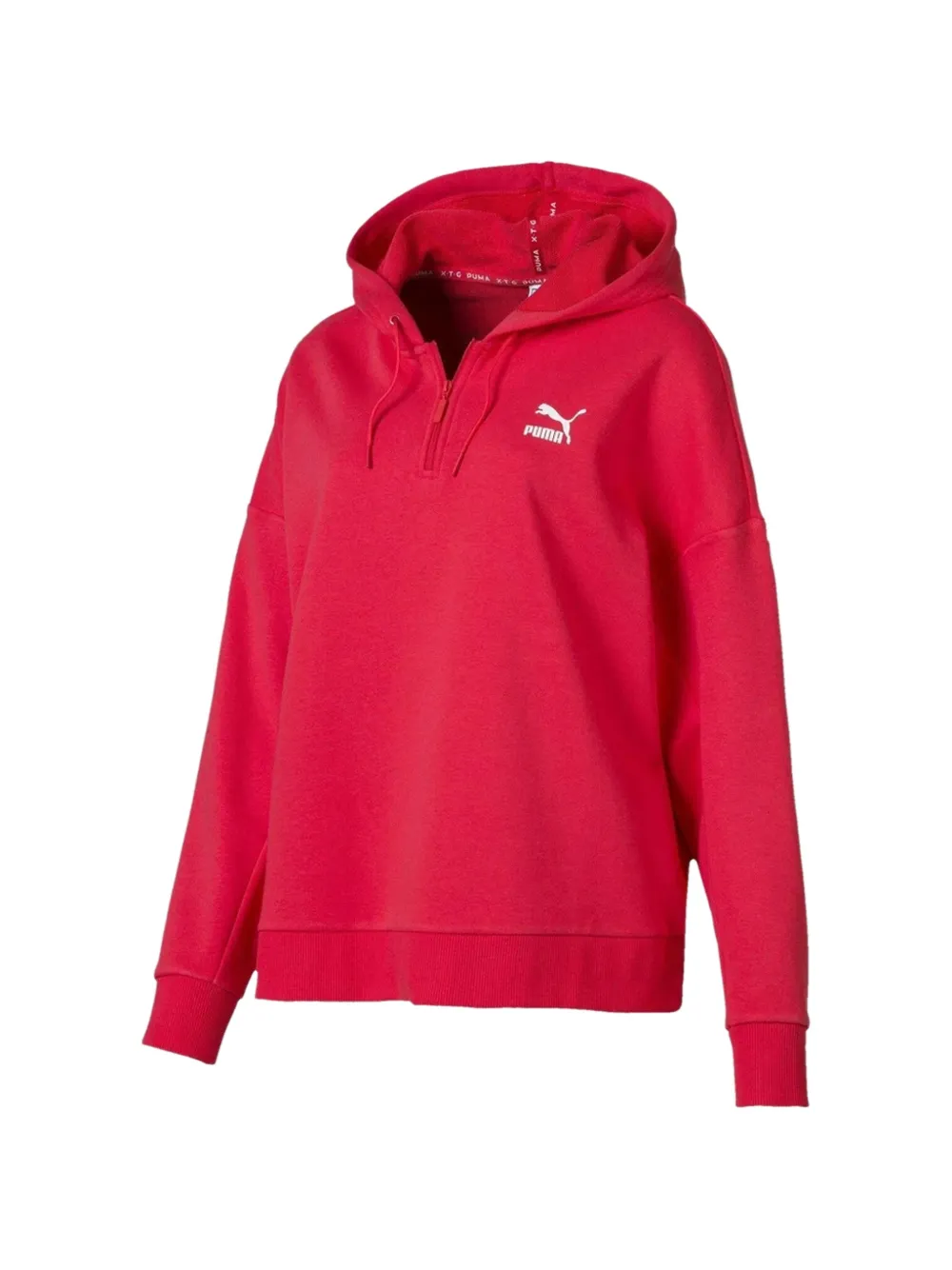 PUMA Felpa XTG Halfzip con cappuccio - Rosso