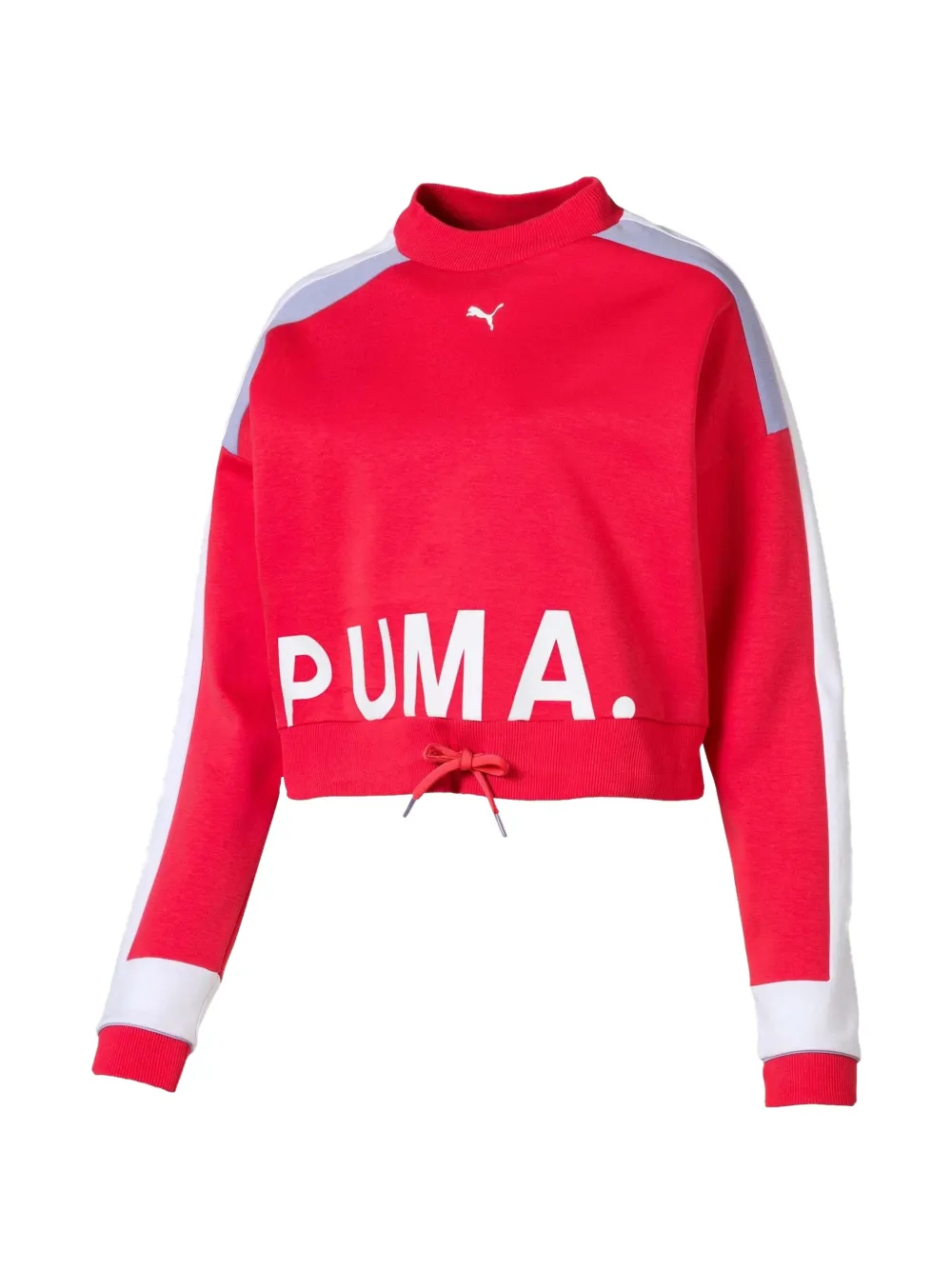 PUMA Top corto con design color-block - Rosso