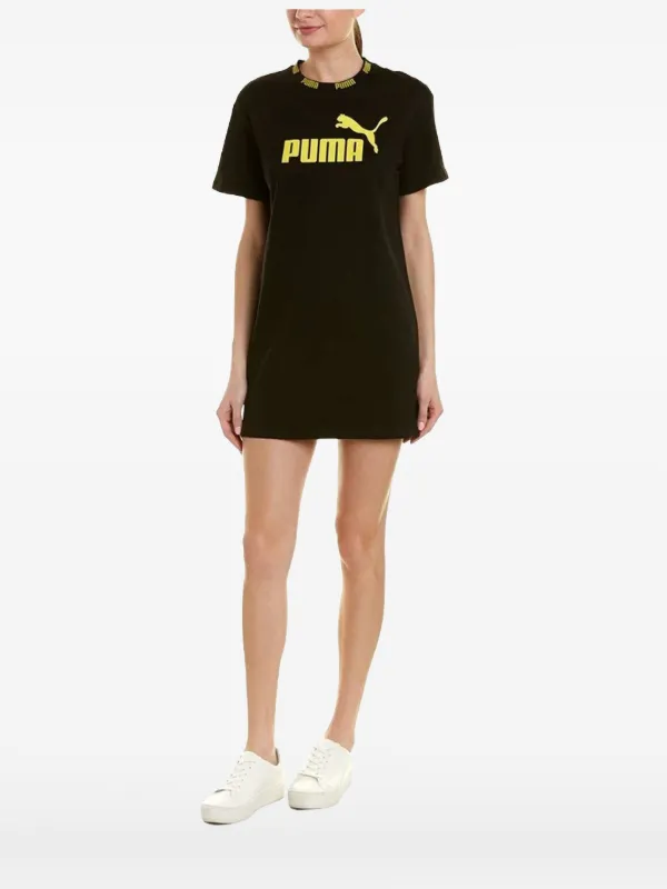 puma mini dress Puma Fuchsia & Black Sleeveless Cutout Exercise Mini Dress Size Medium