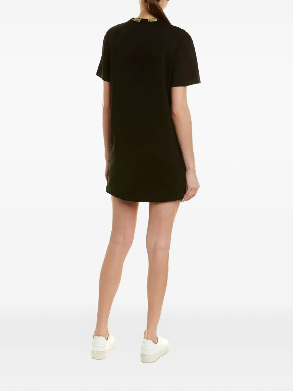 PUMA Mini-jurk met ronde hals en logo Zwart