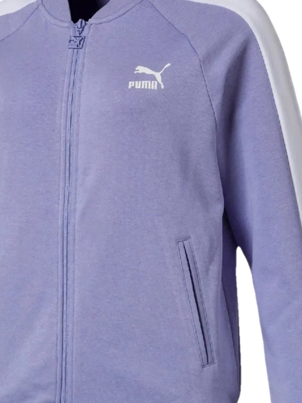 PUMA Gestreepte sweater met rits Paars