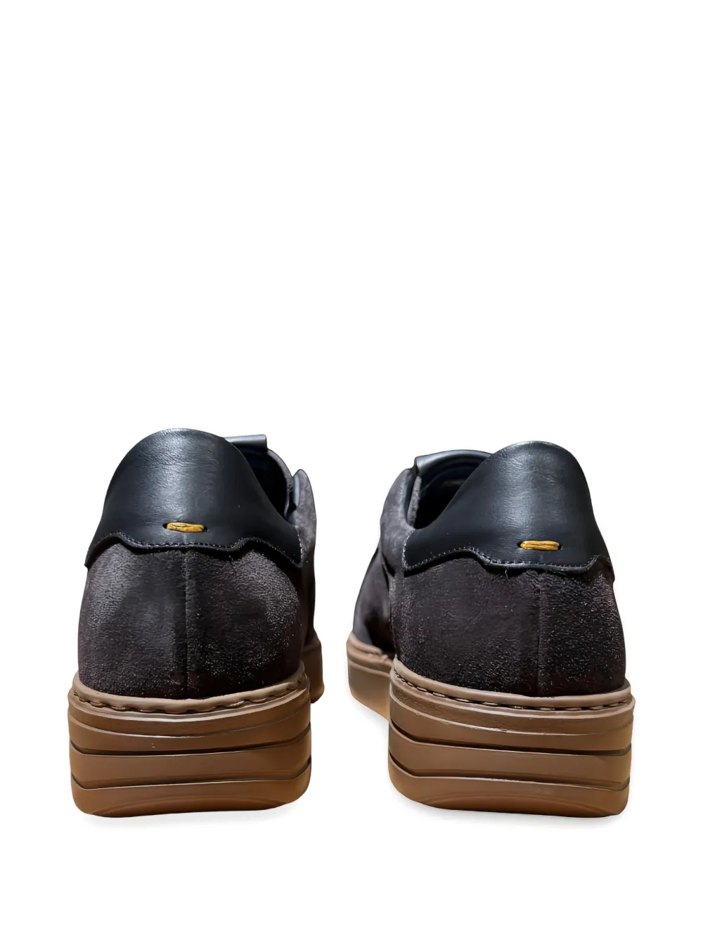 CALCE Sneakers met leren afwerking Grijs