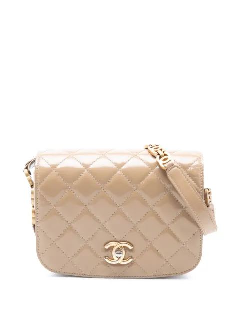CHANEL Pre-Owned 2021-2025 Mini Shiny Calfskin My Sweet CC Flap crossbody bag