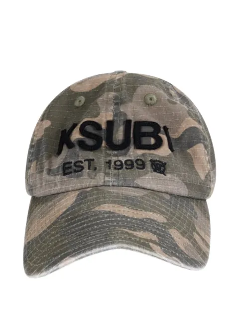 Ksubi camouflage appliqué logo cap
