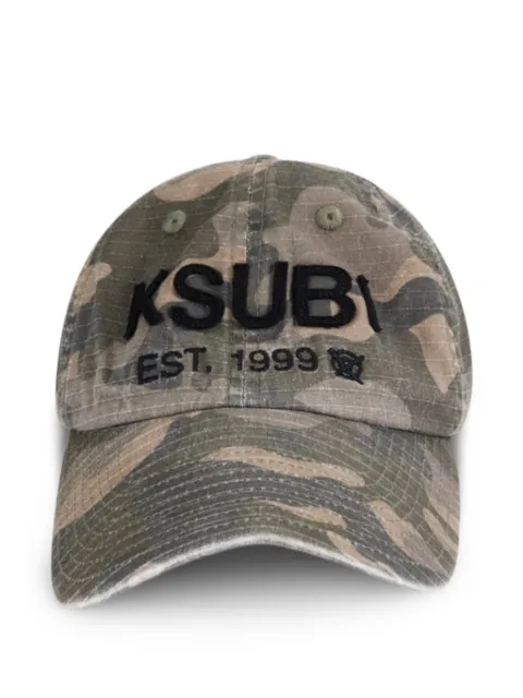 Ksubi camouflage appliqué logo cap