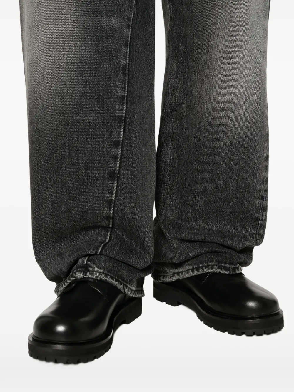 Sunflower Wide Twist denim jeans met vervaagd effect Grijs
