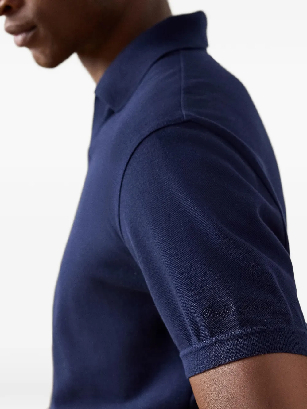 Ralph Lauren Purple Label T-shirt met polokraag Blauw