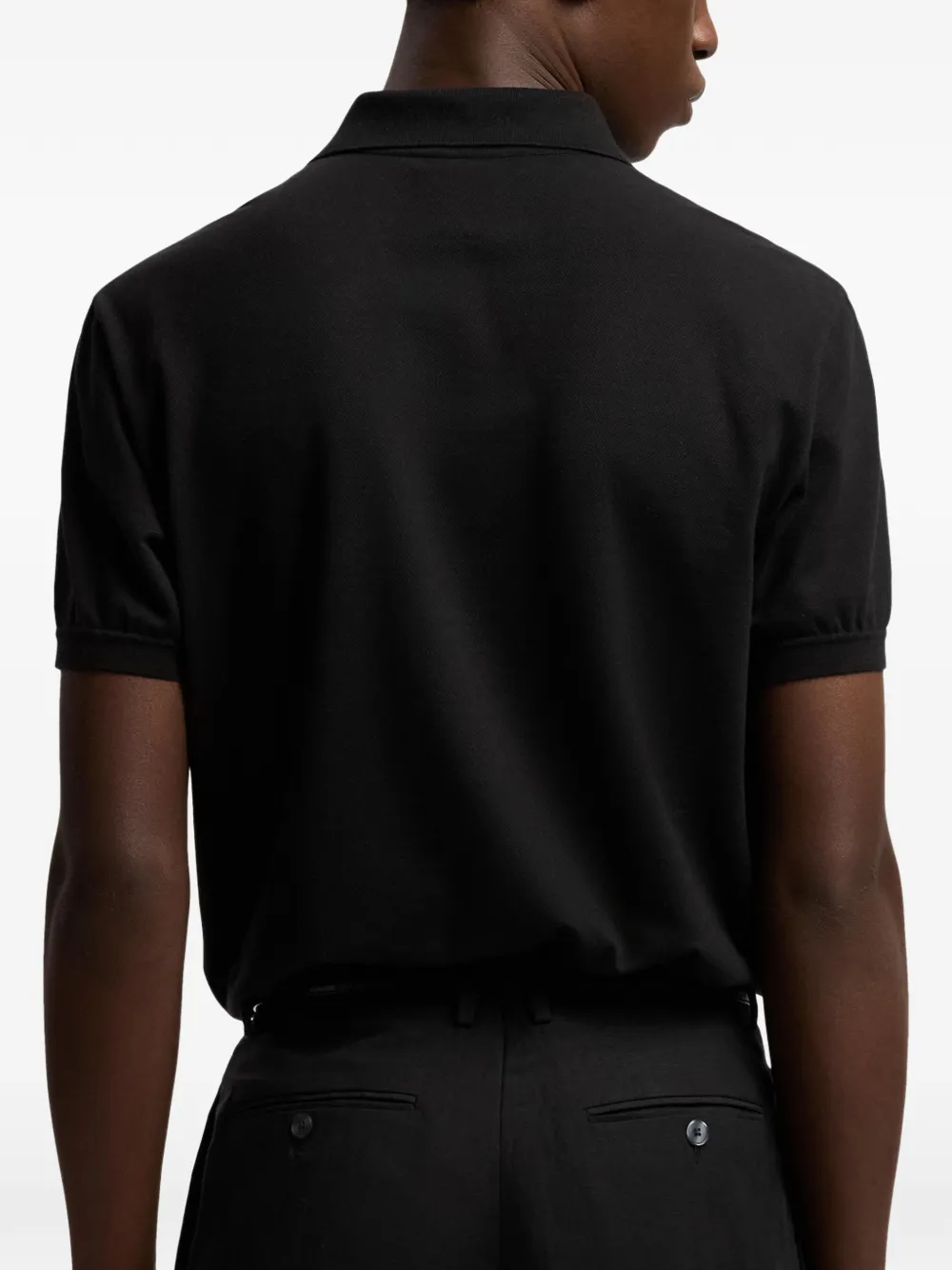Ralph Lauren Purple Label T-shirt met V-hals Zwart