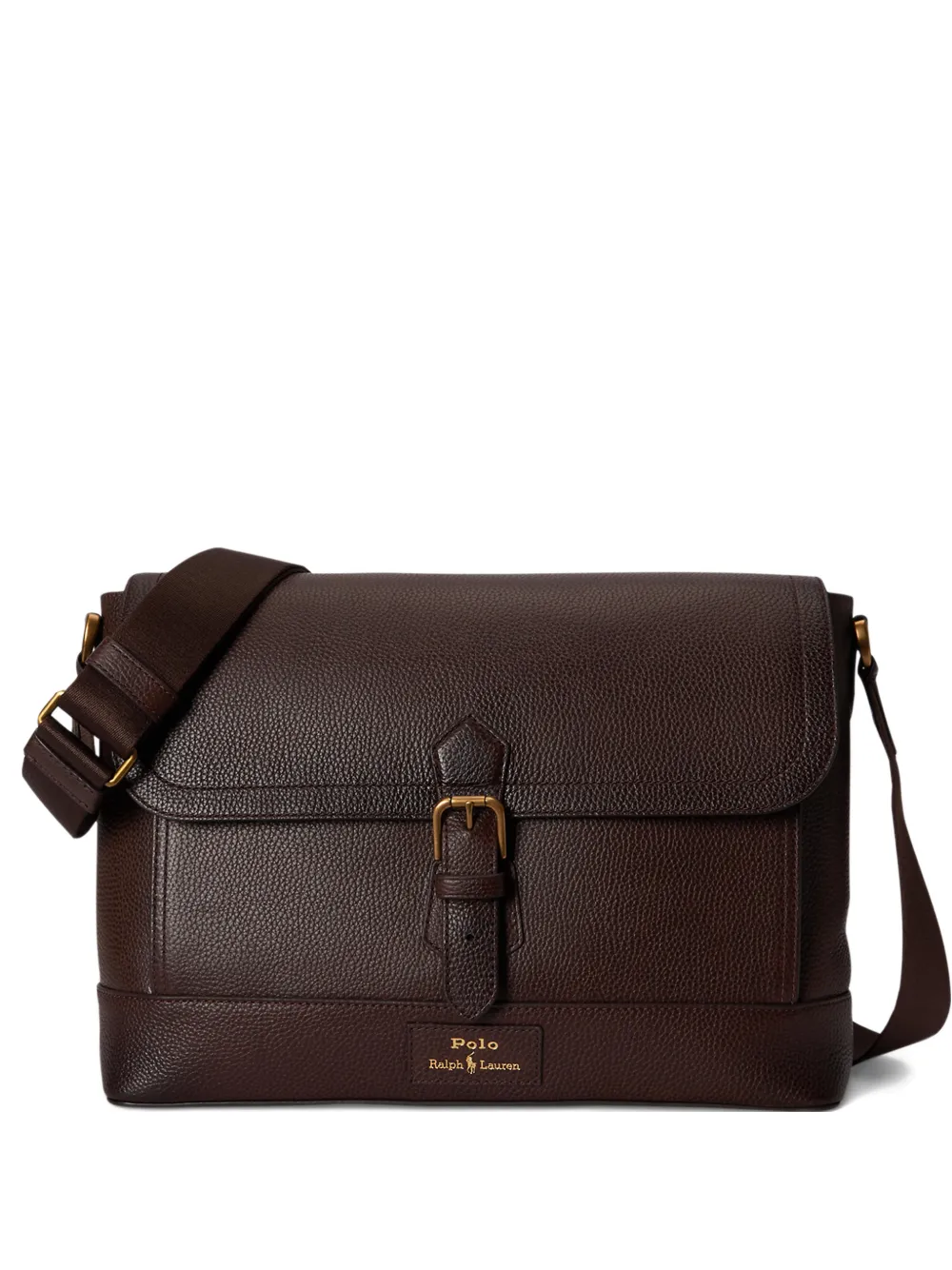 Polo Ralph Lauren Borsa messenger con fibbia - Marrone