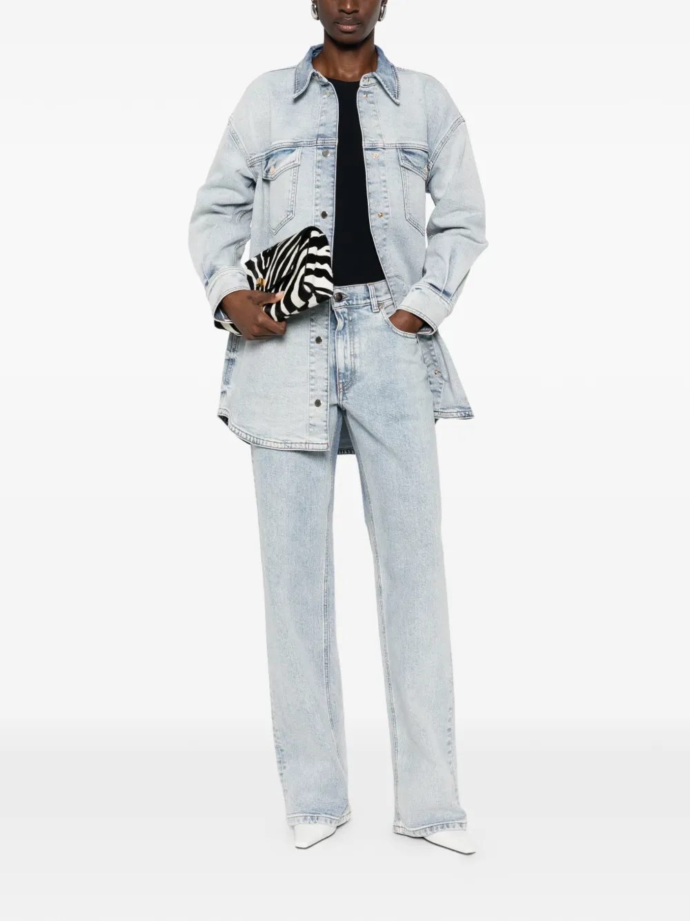 Fabiana Filippi buttoned shirt - Blauw