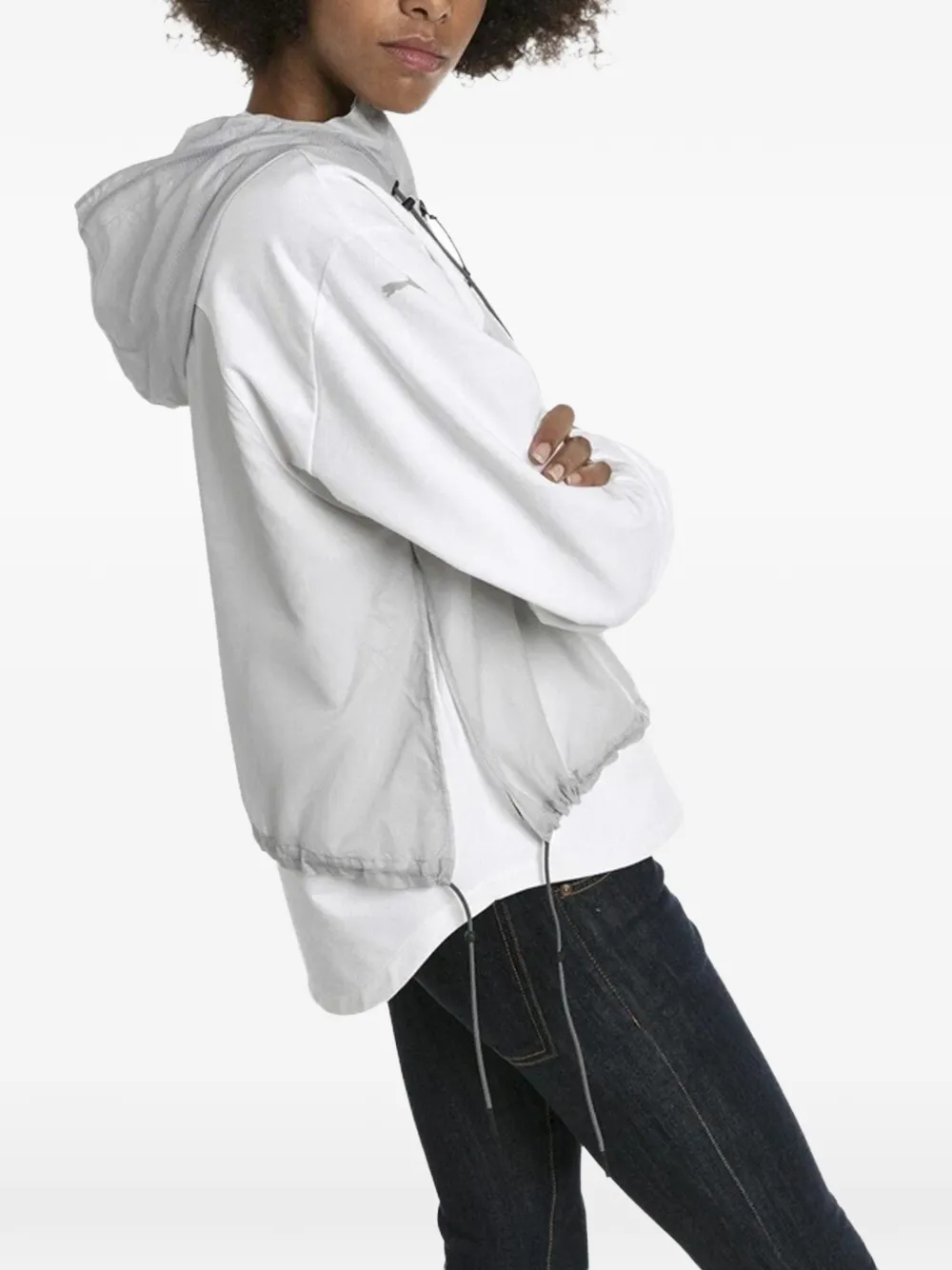  Puma Hooded Midlayer Jacket - White 