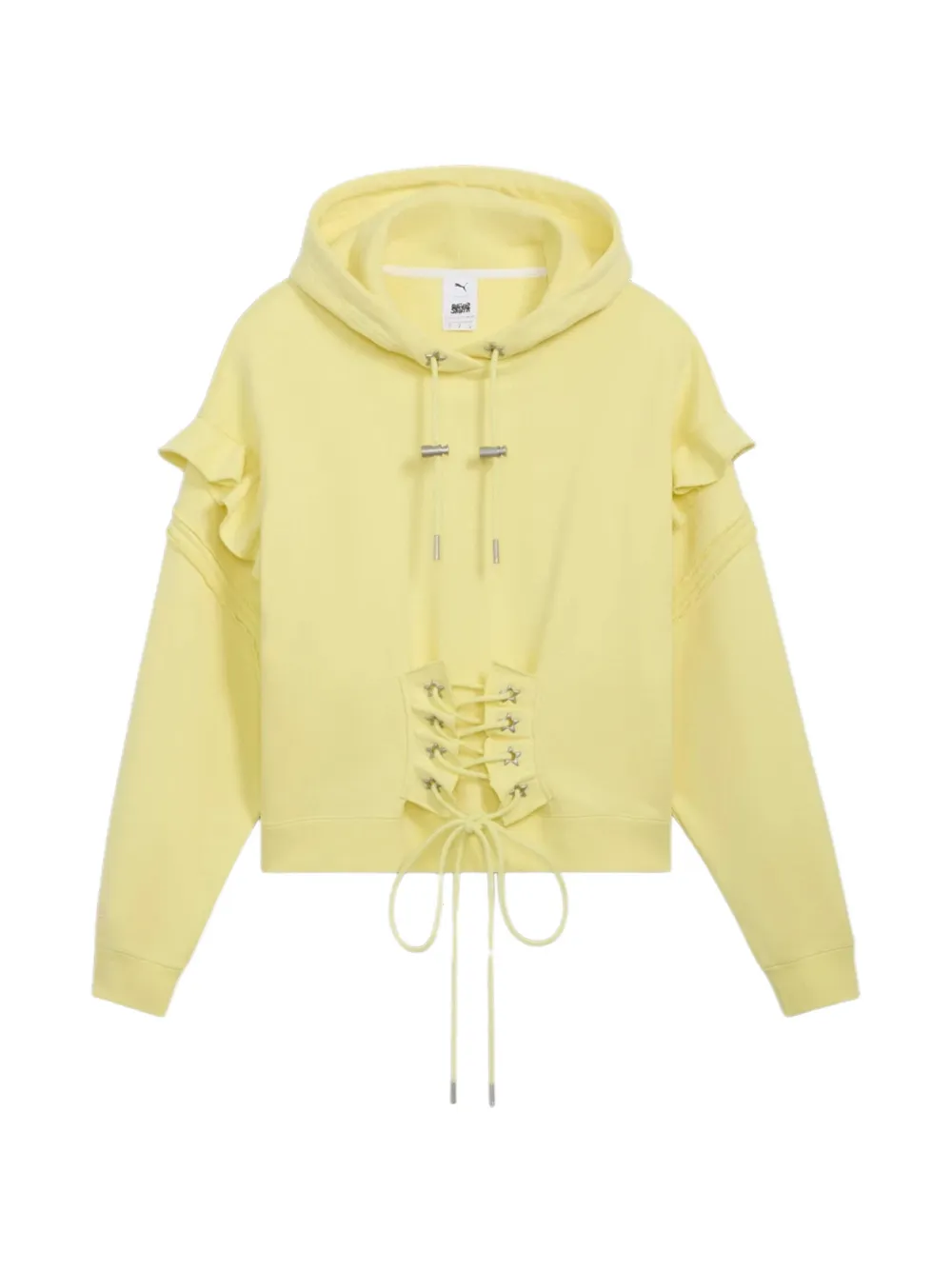 PUMA x Collina Strada ruffled hoodie - Giallo