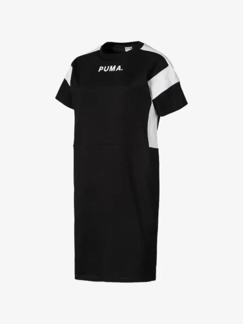 PUMA Vestido midi com detalhe de logo