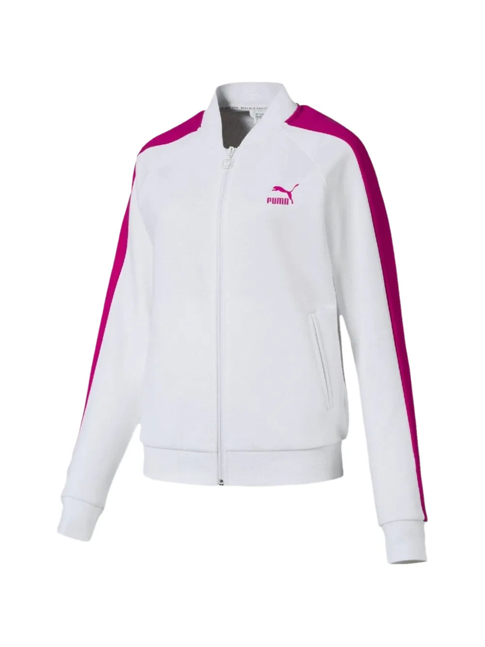 PUMA Felpa con zip - Bianco