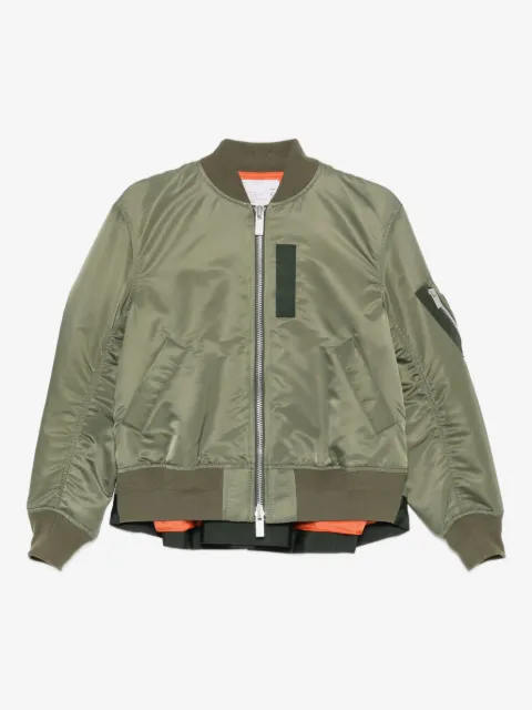 sacai zip pocket bomber jacket