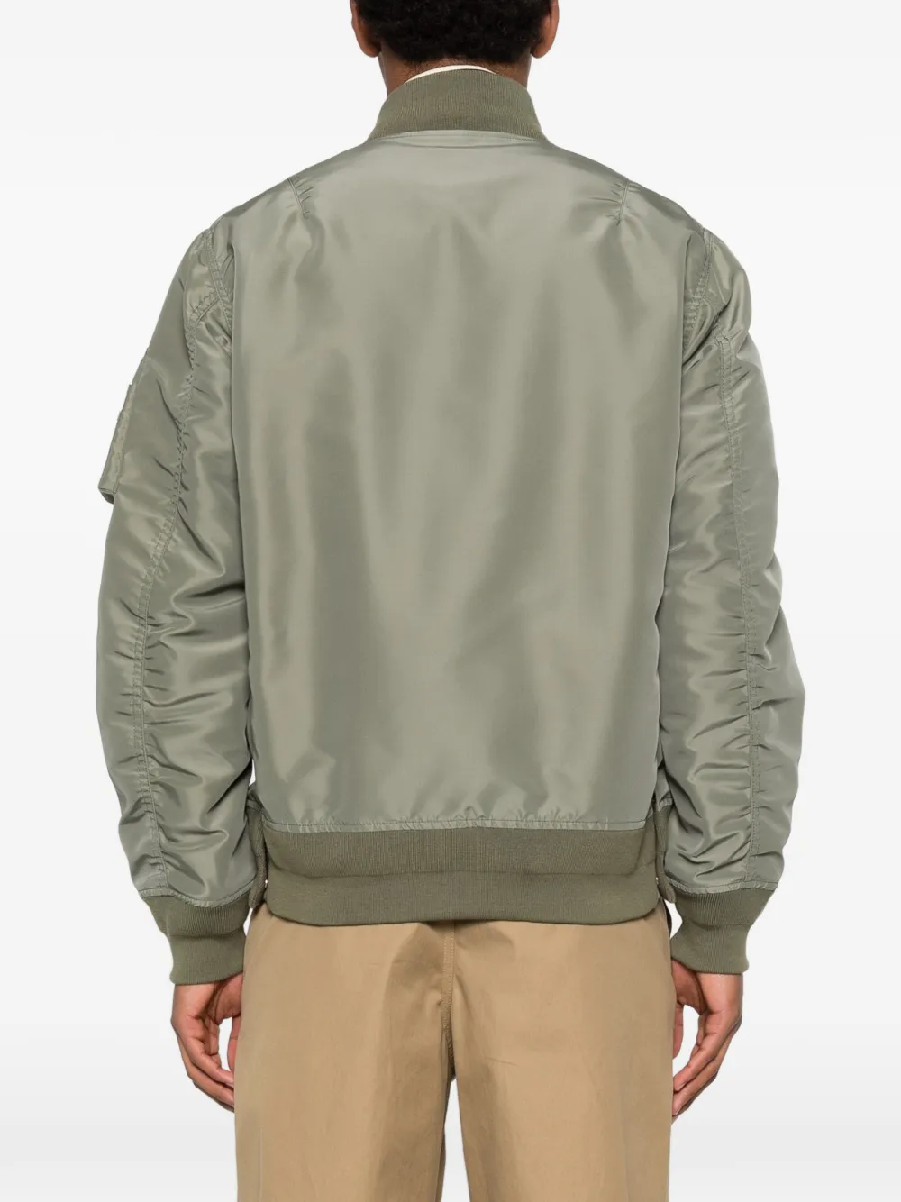 sacai Bomberjack met rits Groen