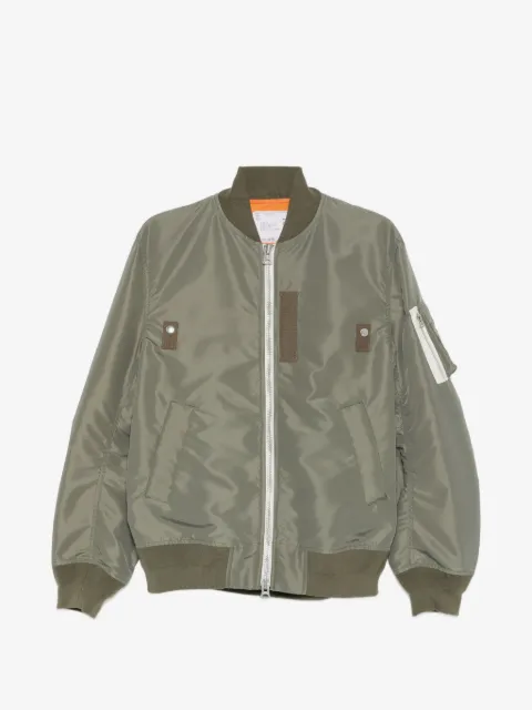 sacai zip bomber jacket