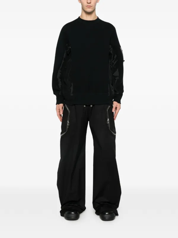 Sacai ポケットディテール スウェットシャツ | ブラック | FARFETCH JP