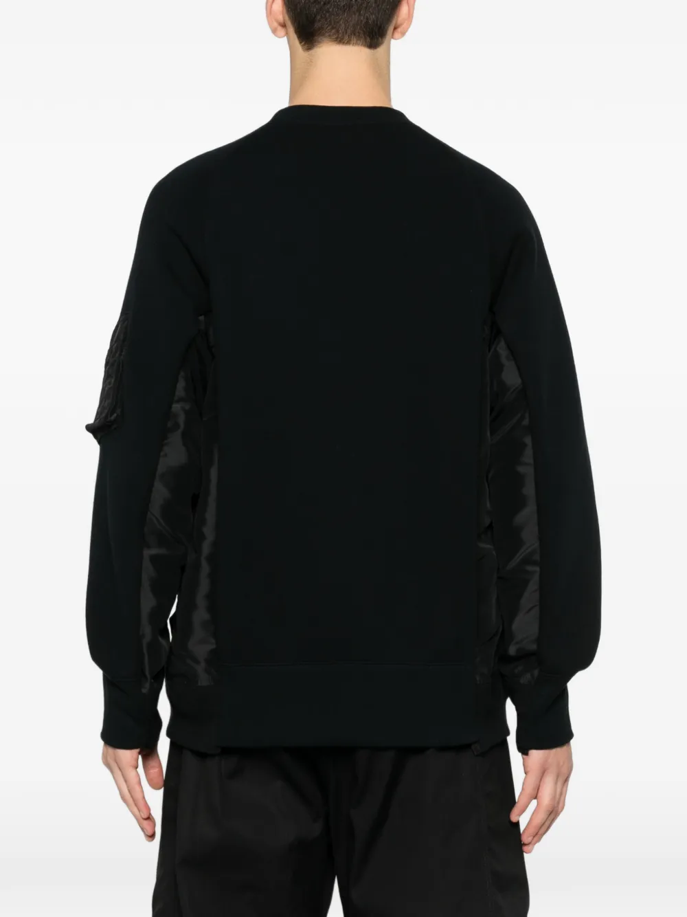 sacai Sweater met zak Zwart