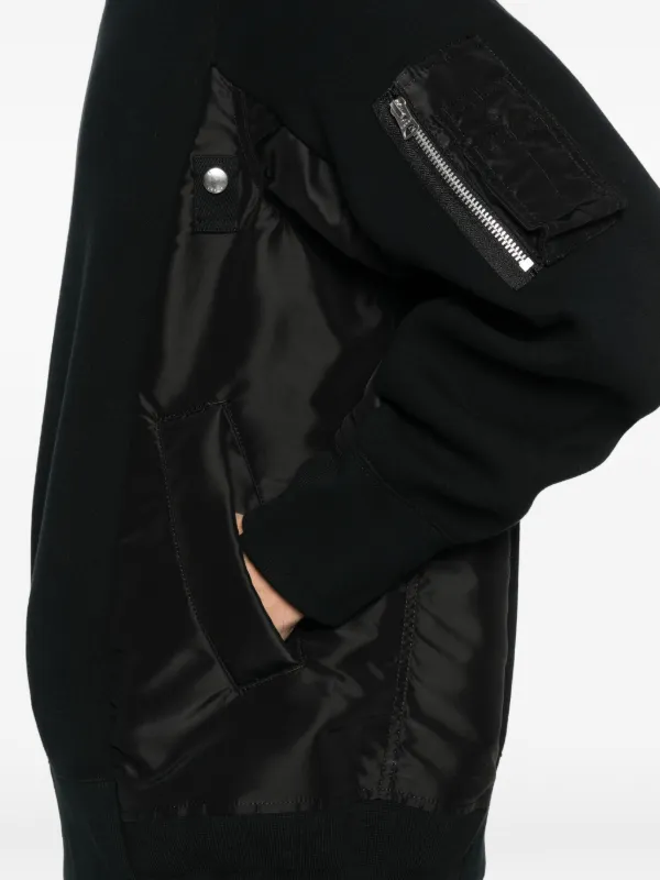 Sacai ポケットディテール スウェットシャツ | ブラック | FARFETCH JP