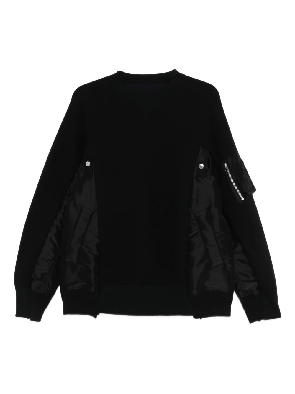 sacai pocket-detail sweatshirt - Nero