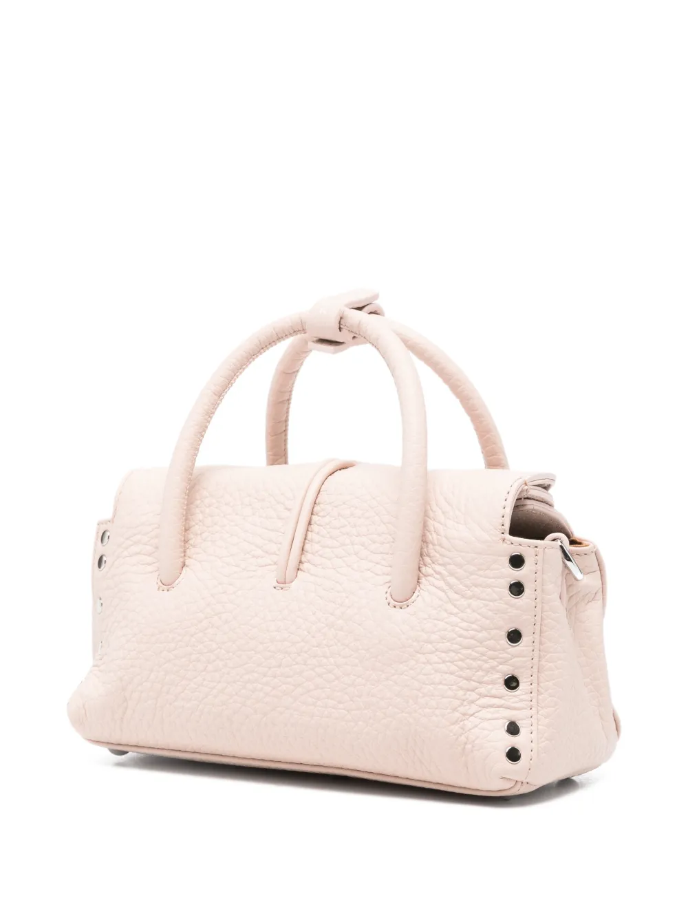 Zanellato Baby Dotta shopper verfraaid met studs - Roze