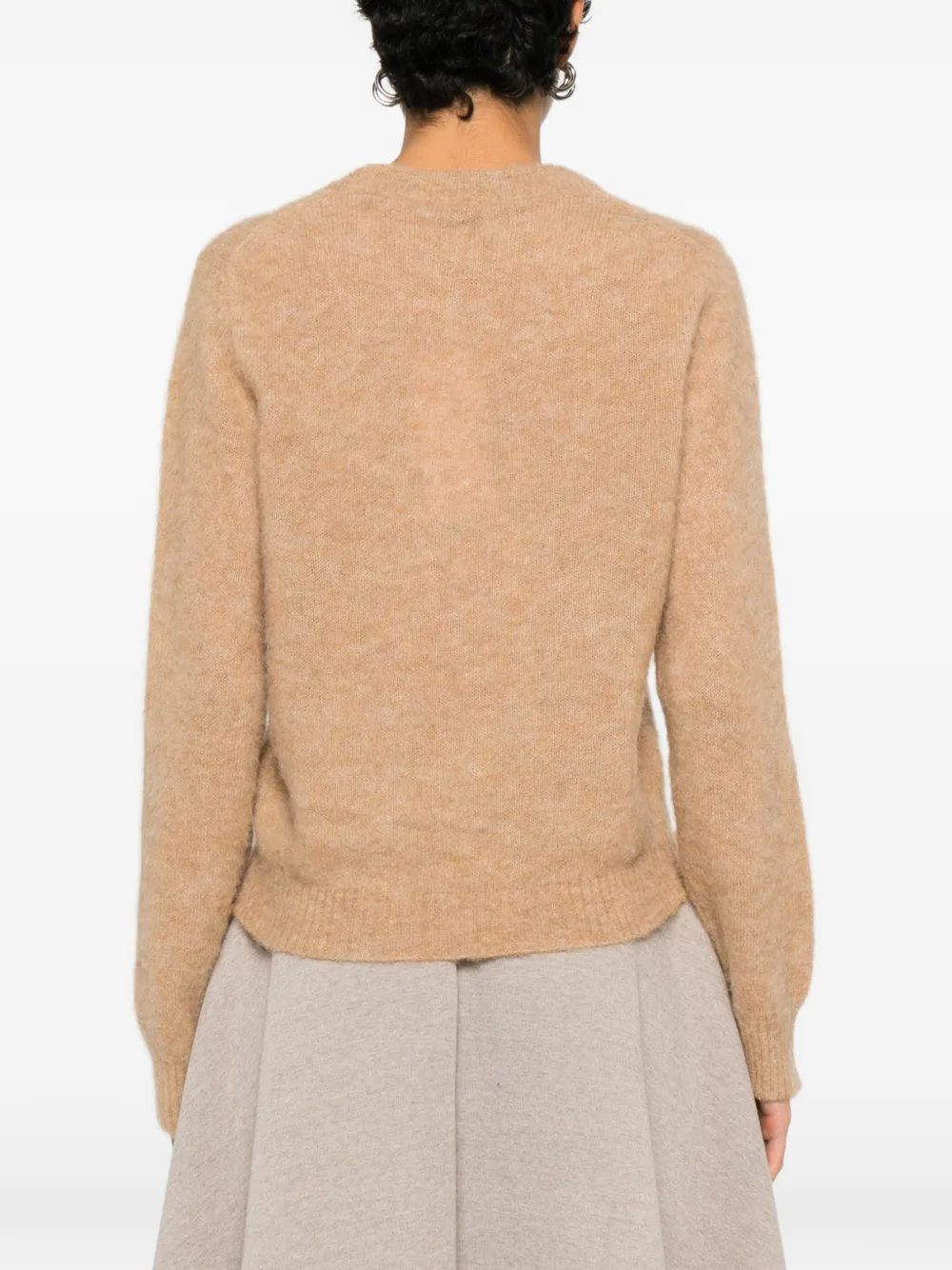 GANNI Trui met jacquard Bruin