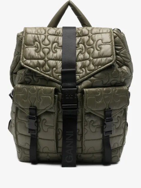 GANNI quilted Re-Tech backpack