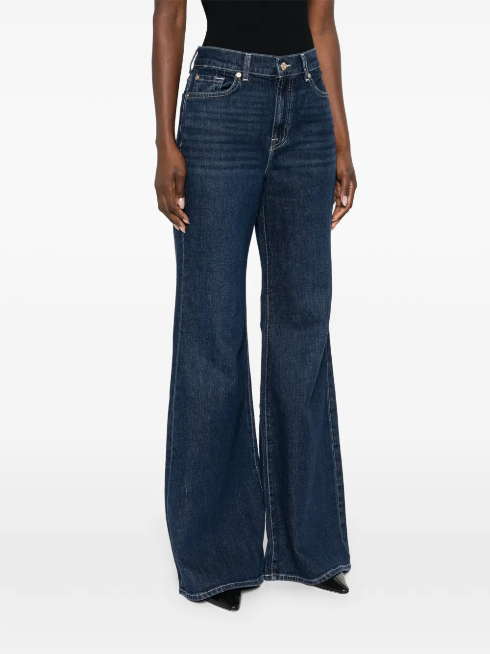  7 For All Mankind Retro Flared Jeans - Blue 